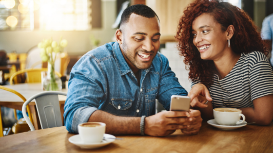 couple at coffee shop