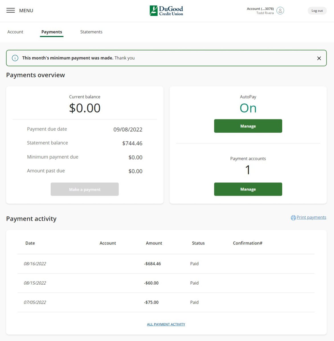 new-payments-page
