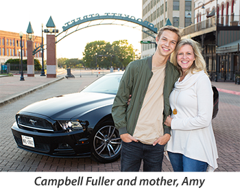 Campbell Fuller and mother, Amy
